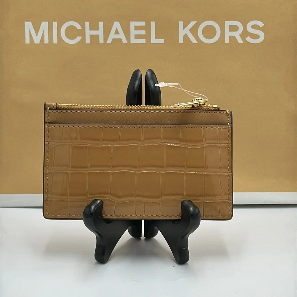 MICHAEL KORS JET SET TRAVEL MEDIUM TZ CARD CASE IN DEER